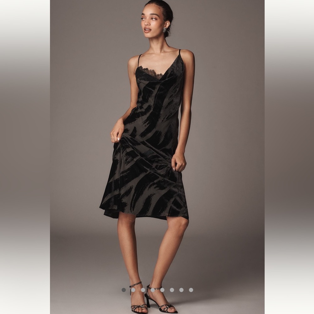 NWT Anthropologie Cowl-Neck Slip Dress